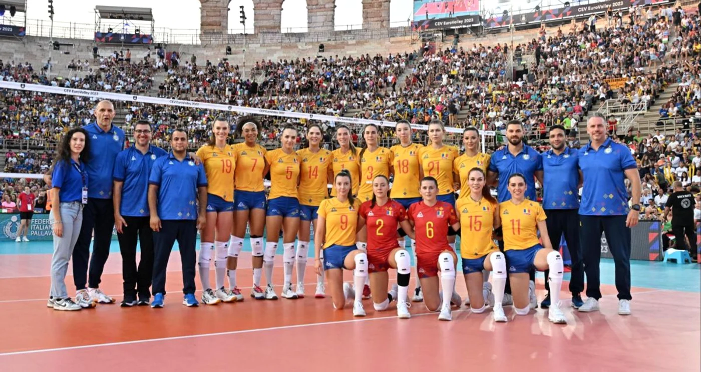 Naționala României a realizat surpriza la EuroVolley 2023. Foto: doarvolei.ro