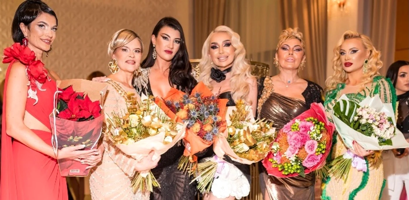 Simona Trașcă a defilat pentru Sonia Trifan foto: Instagram 