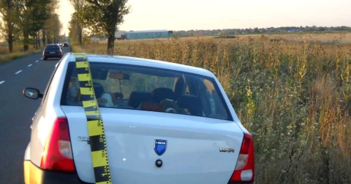 Autoturismul a fost descoperit de poliţişti în trafic (foto arhiva)