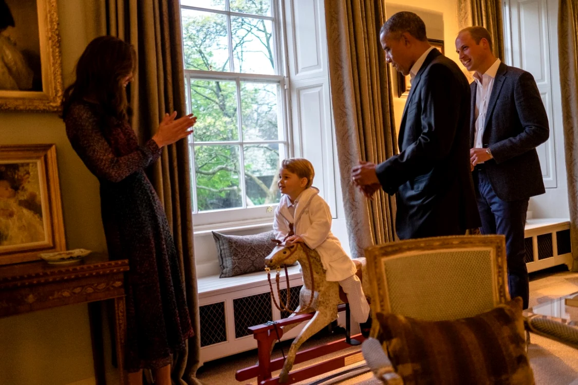 Printul George - Barack Obama FOTO AP 