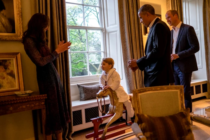 Printul George - Barack Obama FOTO AP