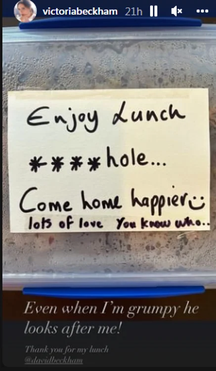 Mesajul lui David pentru Victoria foto: instagram