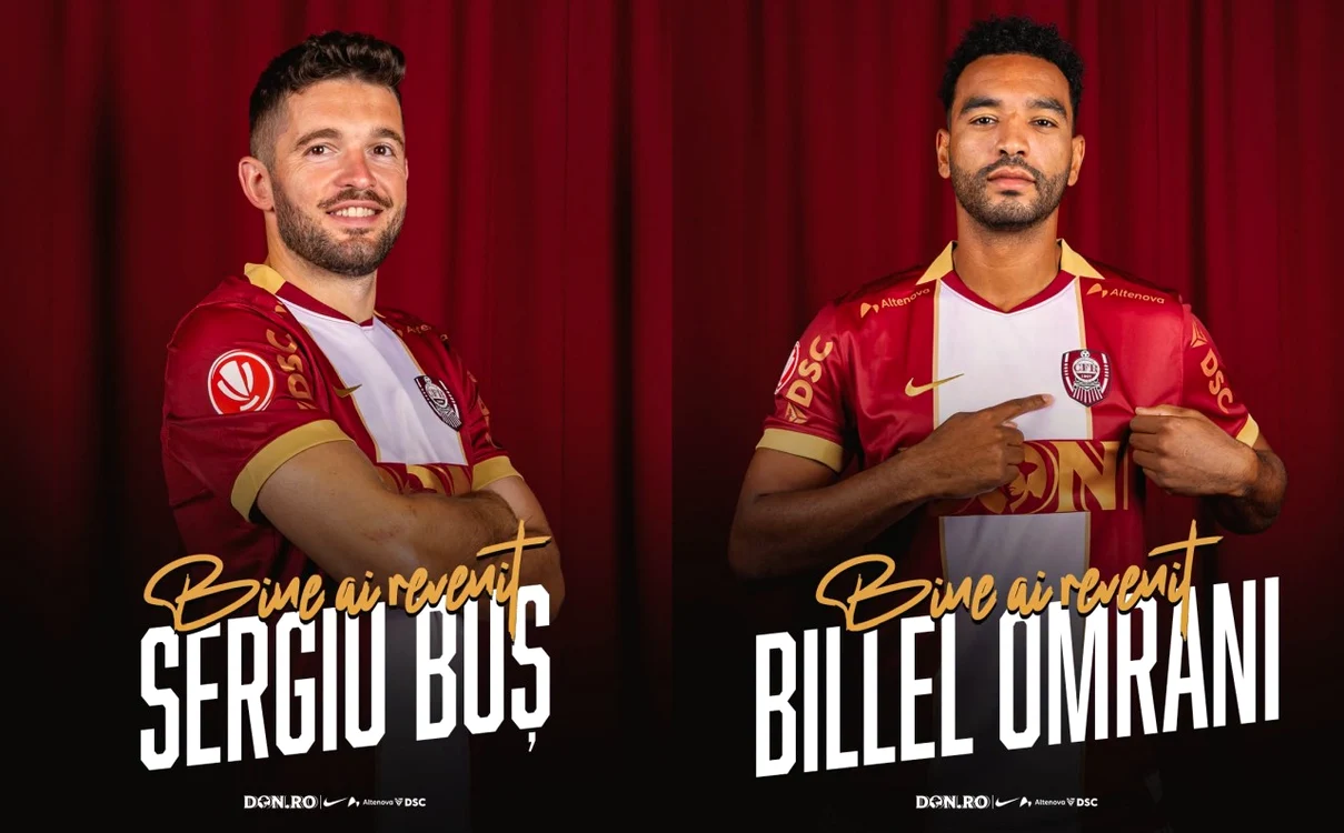 Sergiu Buș și Billel Omrani au revenit la CFR Cluj