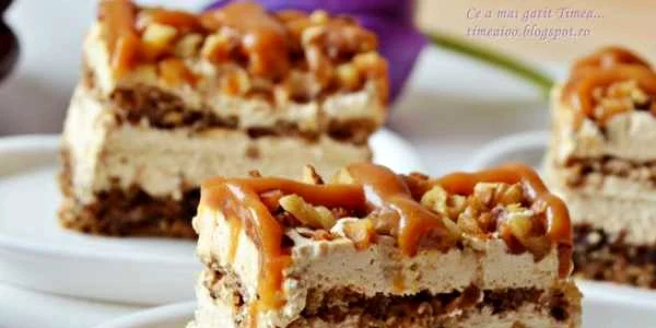 prajitura cu nuca si caramel 