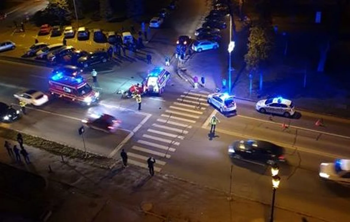 Imagine de la momentul accidentului din decembrie 2019