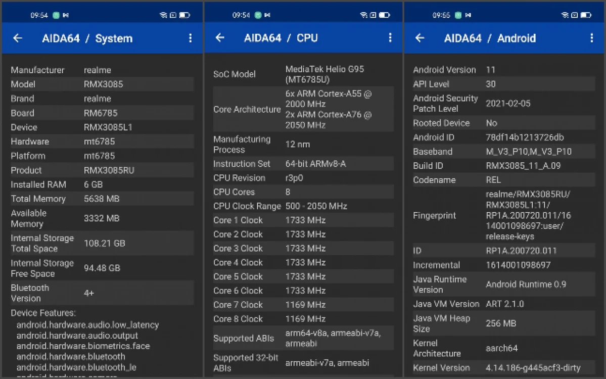 Realme 8 specificatii