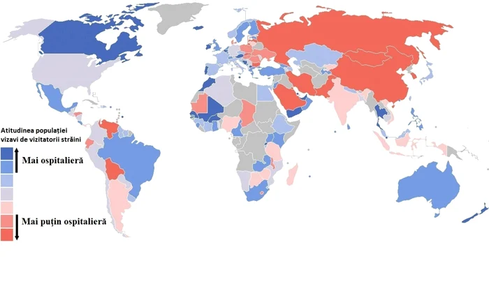 Ţara noastră se află pe lista ţărilor neprimitoare, alături de alte 
state din Europa de Est (Bulgaria, Ungaria sau Ucraina), dar şi două 
state din Asia de Est, China şi Coreea de Sud. FOTO „The Washington Post“