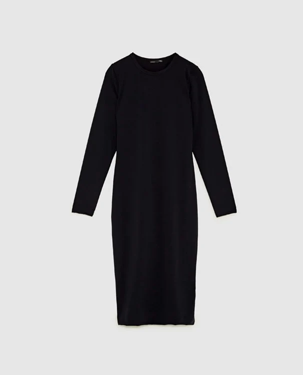 Rochie cu mânecă lungă, Zara, 89,90 lei jpg jpeg