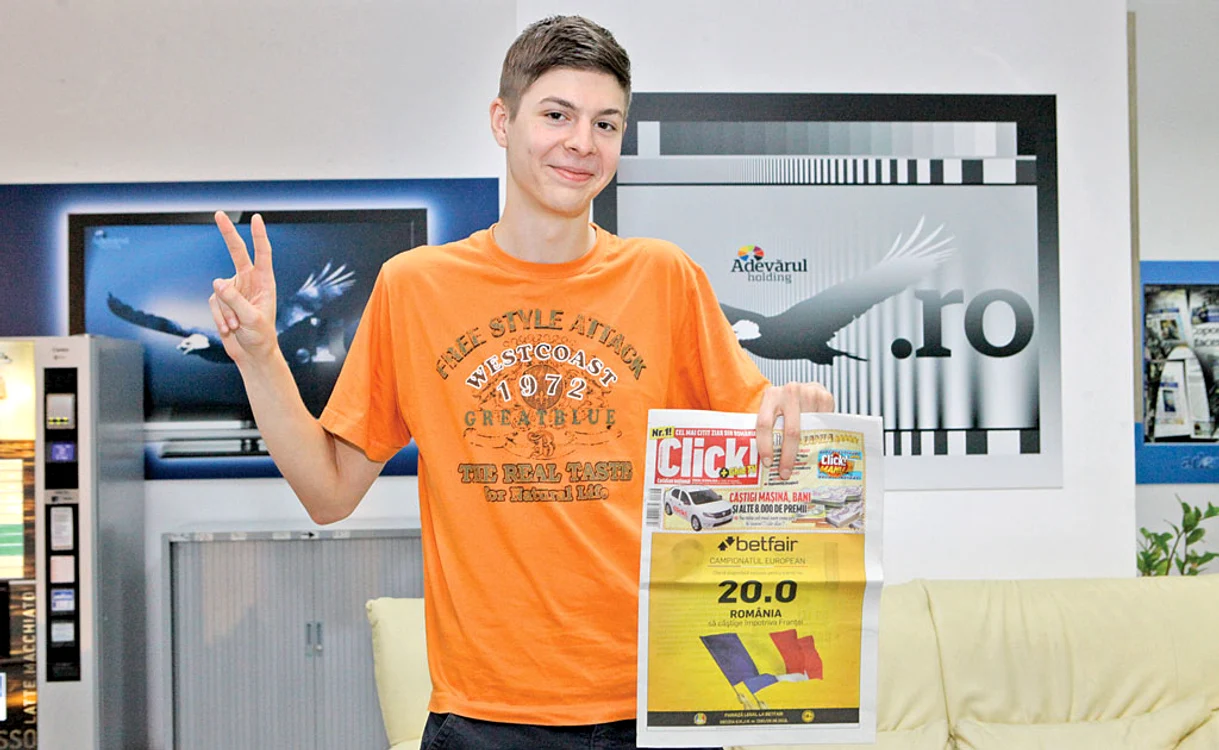 Teodor Popescu a câştigat 300 de lei la Click!MANIA