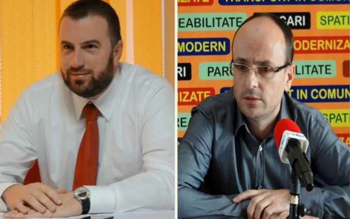 Gabriel Diaconu (stg.), alături de Minel Prina       (FOTO: Mugurel Manea)