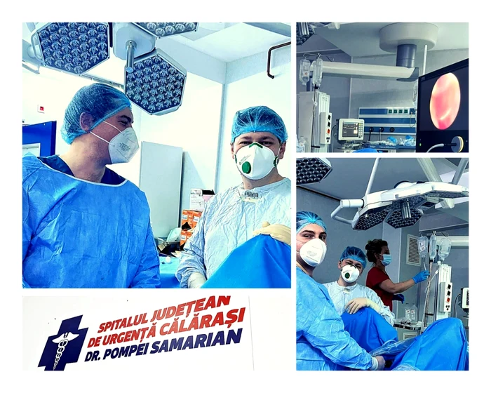 Operaţia urologică a fost realizată pentru prima dată la Călăraşi FOTO Facebook/B.M.