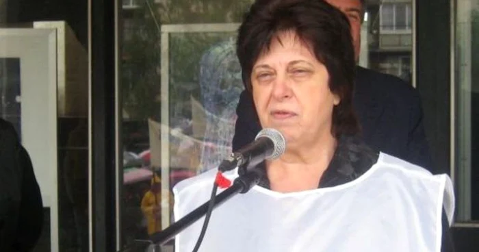 Ileana Ionescu, preşedinta Sindicatului SANITAS din judeţul Dolj. 