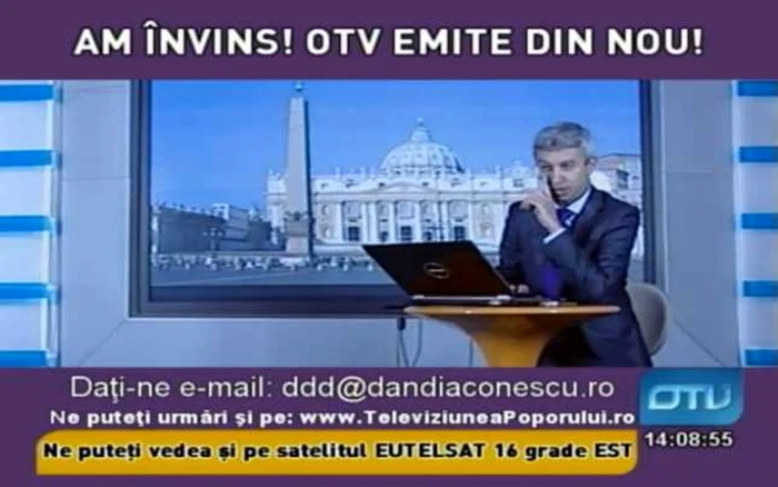 Televiziunea lui Dan Diaconescu a început să emită din nou, săptămâna trecută