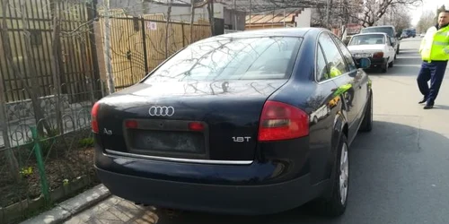 Masină oprita in trafic cu focuri de armă FOTO IPJ Constanta