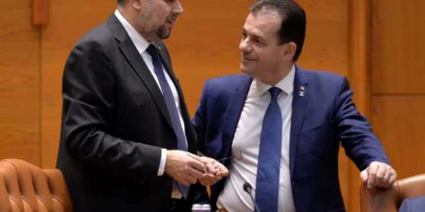 marcel ciolacu si ludovic orban FOTO Mediafax / Alexandru Dobre