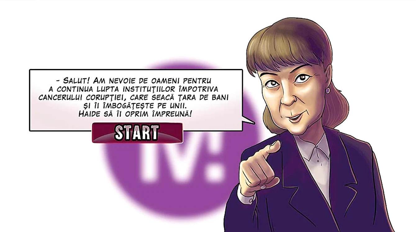 Ultima mișcare politică a Monicăi  Macovei este un joc numit “Oprim corupția!” 
