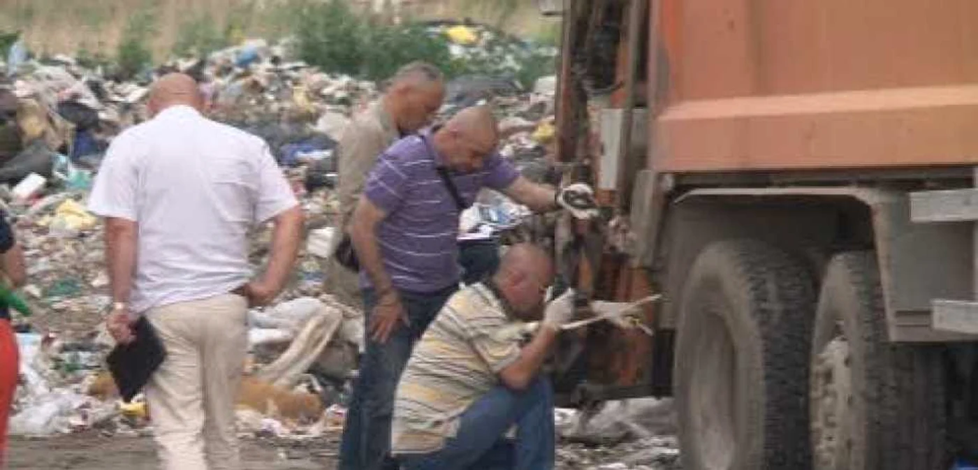 Criminaliştii la locul accidentului