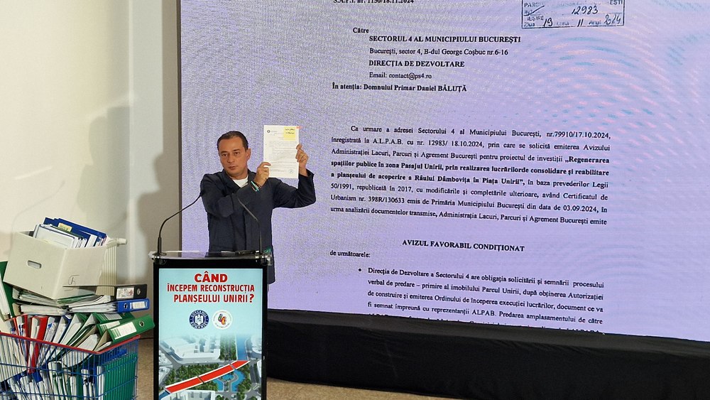 Daniel Băluţă îi cere lui Nicuşor Dan să semneze avizul de circulaţie pentru lucrările la Planşeul Unirii