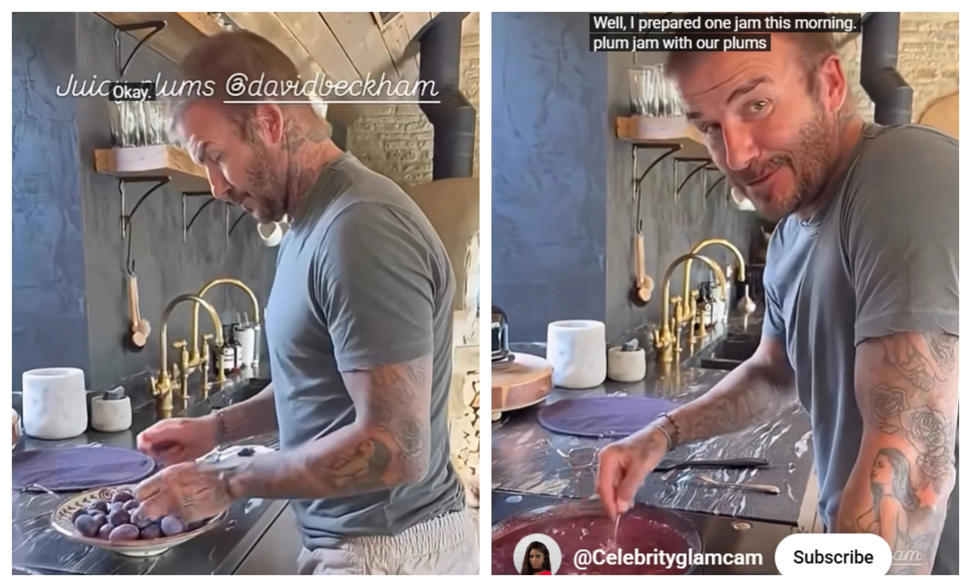 David Beckham, dialog savuros cu Victoria, în timp ce prepara gem: „Prunele tale sunt delicioase / Așa și trebuie!”