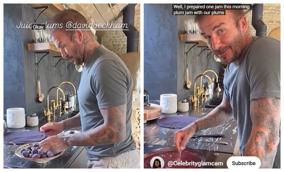 David Beckham, dialog savuros cu Victoria, în timp ce prepara gem: „Prunele tale sunt delicioase / Așa și trebuie!”