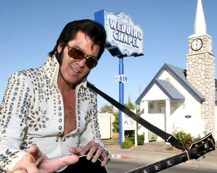 Capela de nuntă de la Lasa Vegas, care poartă numele lui Elvis Presley FOTO Facebook