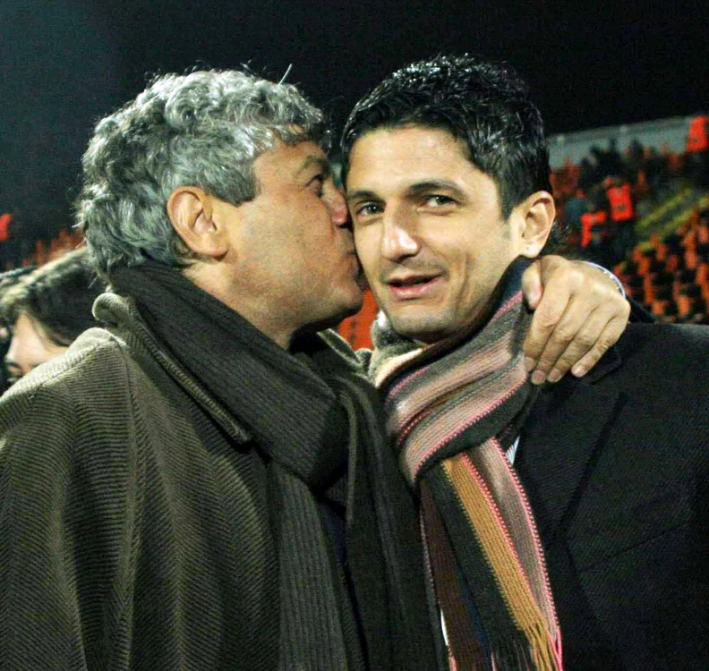 Răzvan Lucescu și tatăl său, Mircea Lucescu. Foto: arhivă