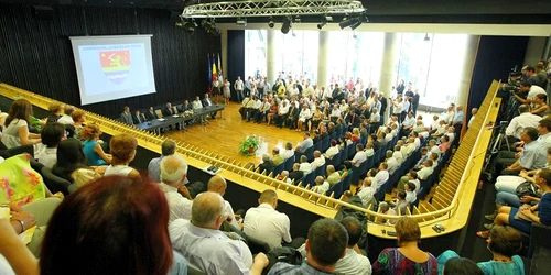 Sala de şedinţe de la CJT