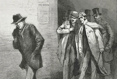Jack Spintecătorul. Ilustrație publicată de „Illustrated London News”, la 13 octombrie 1888 (© Wikimedia Commons)