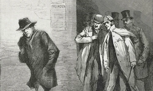 Jack Spintecătorul. Ilustrație publicată de „Illustrated London News”, la 13 octombrie 1888 (© Wikimedia Commons)