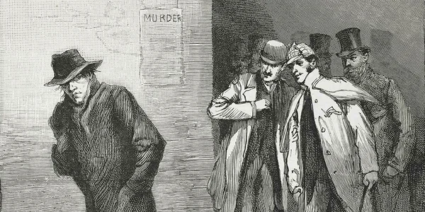 Jack Spintecătorul. Ilustrație publicată de „Illustrated London News”, la 13 octombrie 1888 (© Wikimedia Commons)