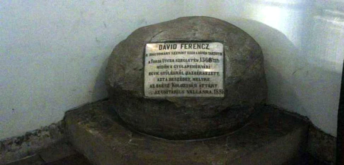 Piatra David Ferenc biserica unitariana Cluj