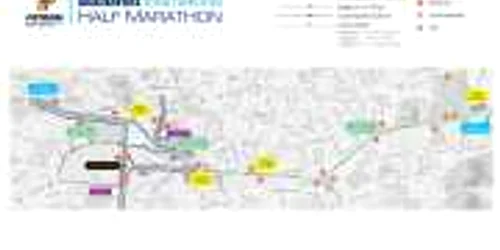 Harta Semimaratonul Internaţional Bucureşti