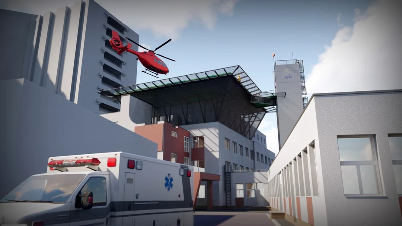 Aşa arată noul heliport de la Spitalul Universitar de Urgenţă Bucureştifoto: SUUB