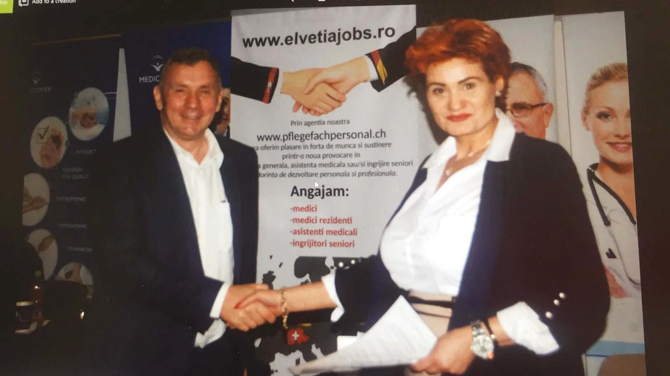 Erwin Gruber şi Adriana Lupu au venit în România pentru a participa la două târguri de joburi