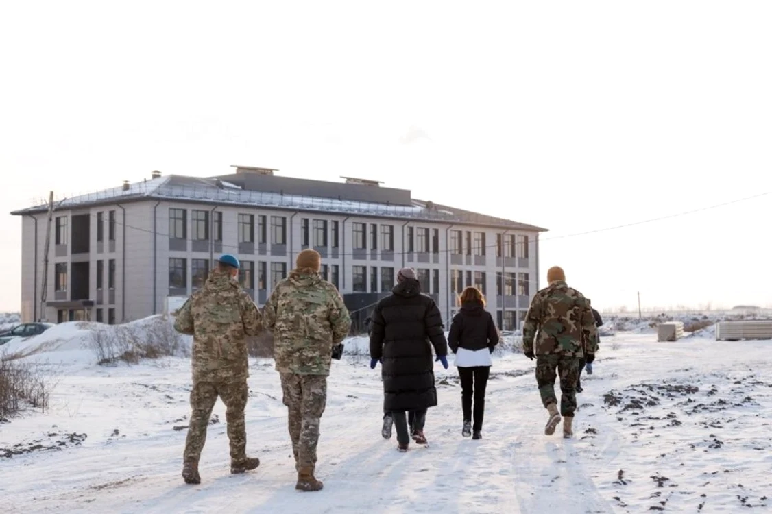Maia Sandu a fost în inspecție la șantier. FOTO: Presedinte.md