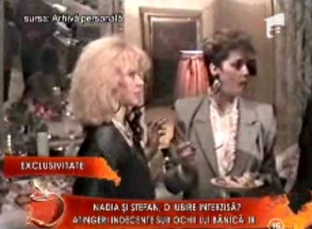 Nadia Comaneci în 1989. (captura Antena 1)