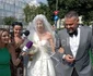 Mireasa Gabriela Prisăcariu cu nașul la braț