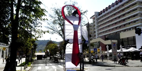 Târgul se desfășoară în centrul stațiunii. Arhivă Adevărul