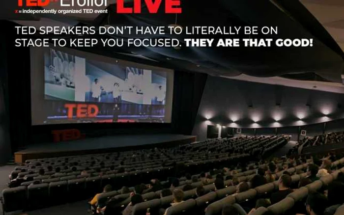 Sala cinematografului Florin Piersic FOTO Facebook TEDxEroilor