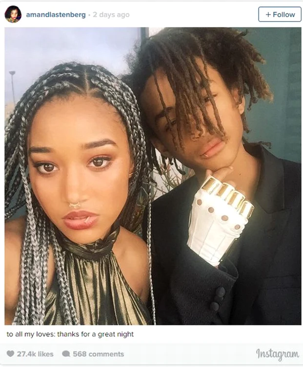 Jaden Smith și Amandla Stenberg au făcut furori pe rețeaua de socializare Instagram