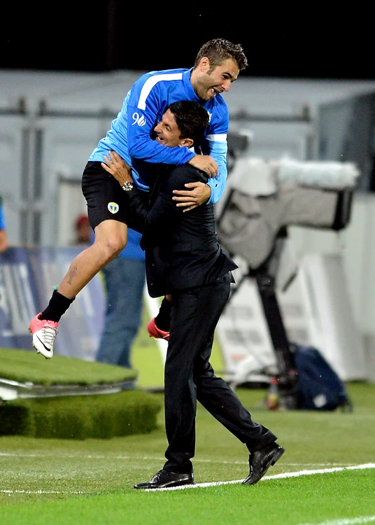 Adrian Mutu și Răzvan Lucescu