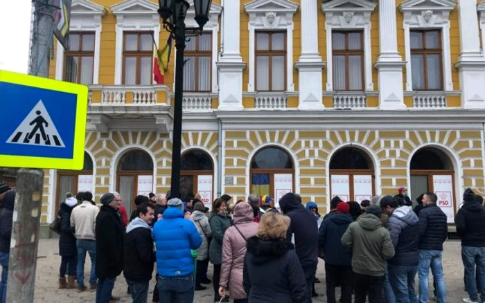 Protest în Satu Mare. Foto arhiva personală Larisa Matei