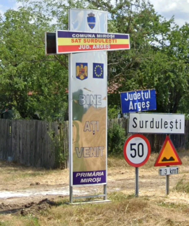 Intrarea în comuna Miroși Foto: Google Street View