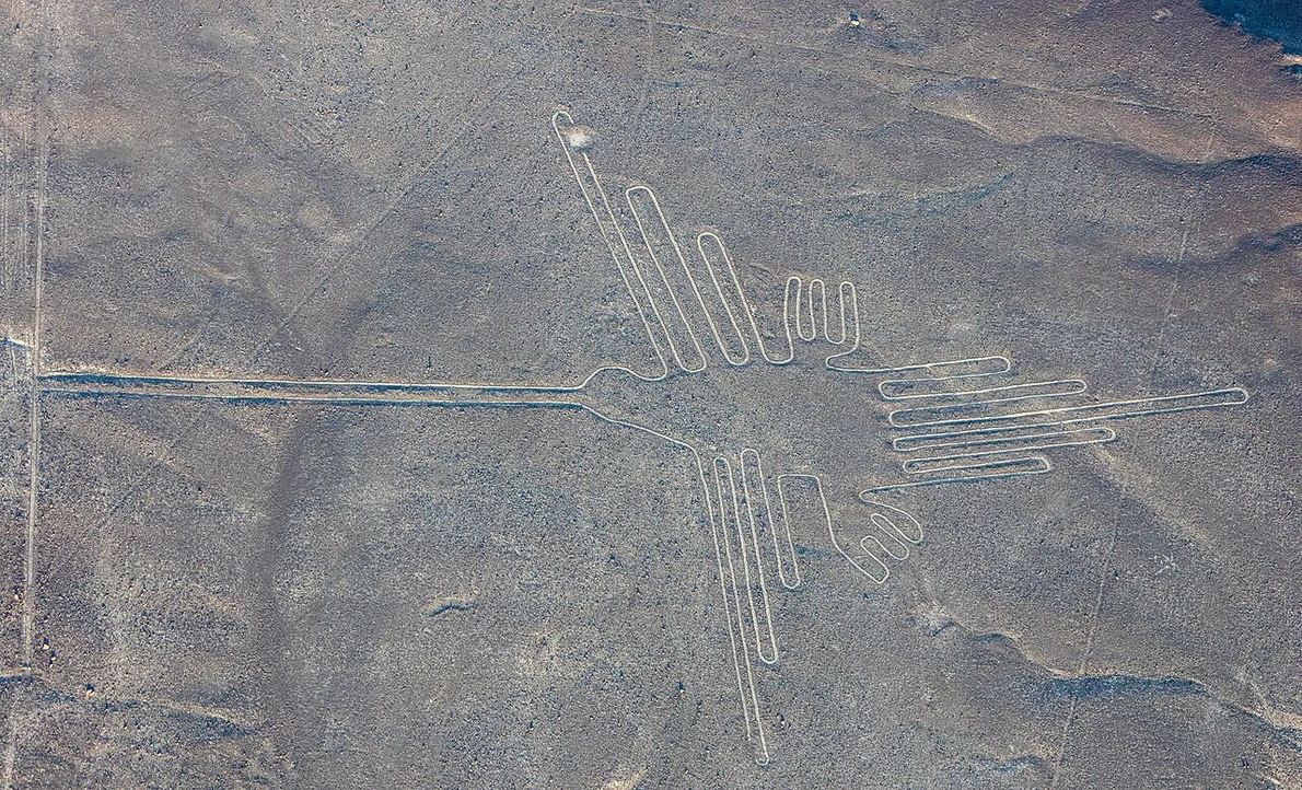 Liniile Nazca: colibriul (el colibrí), în 2015