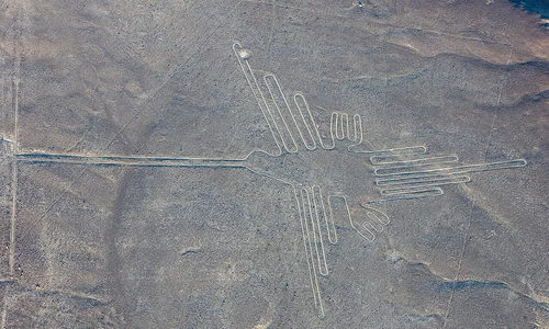 Liniile Nazca: colibriul (el colibrí), în 2015