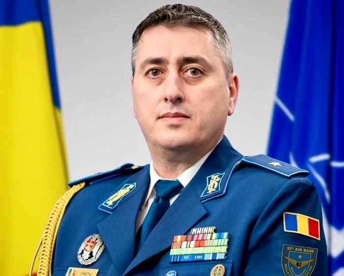 Generalul de brigadă Nicolae Crețu, comandantul Bazei Aeriene 57 FOTO: Forțele Aeriene Române
