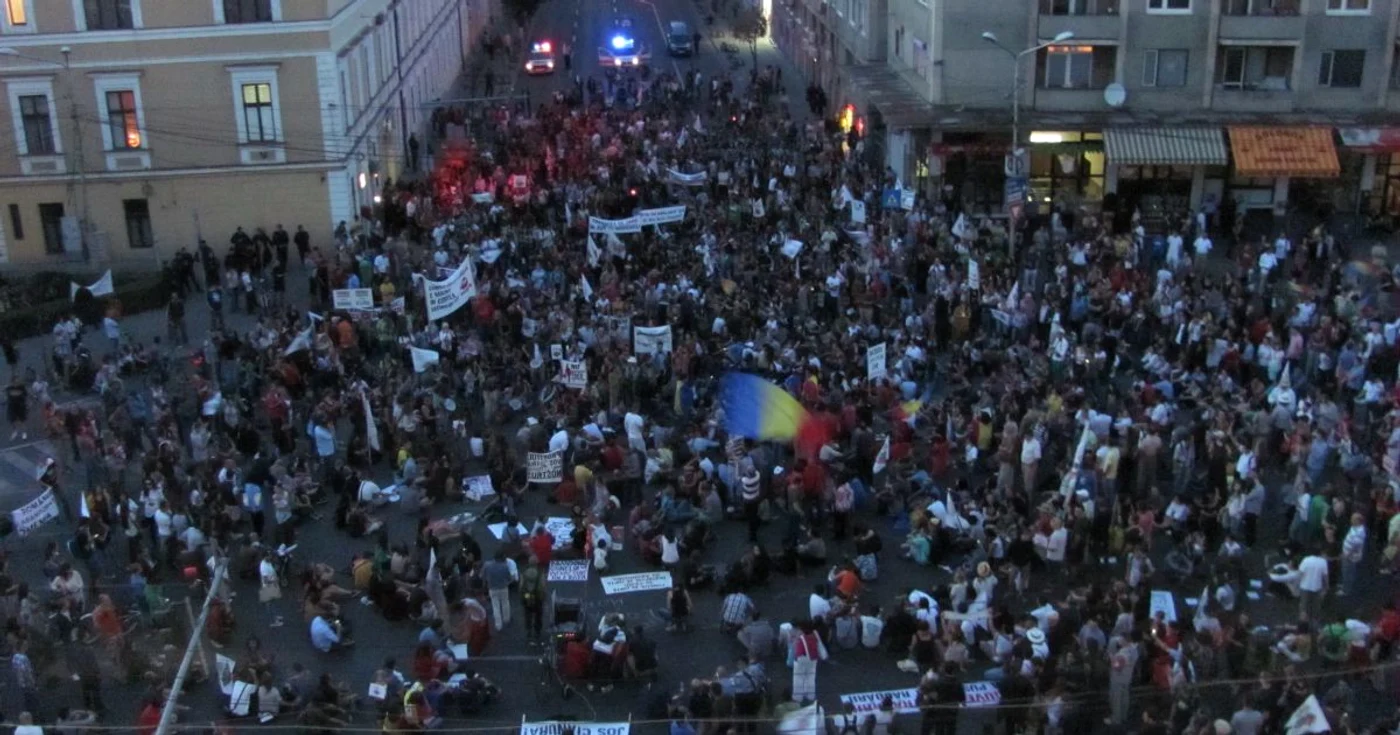 Aproximativ 6.000 de oameni au protesta la Cluj, pe 8 septembrie FOTO: Florina Pop