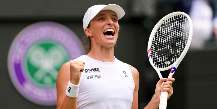 Iga Swiatek a ajuns în prima ei finală la Wimbledon. Foto skysports