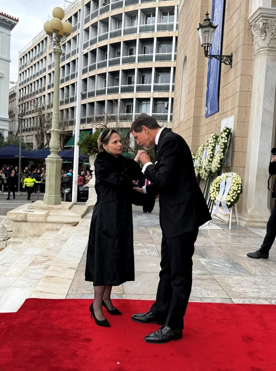 Principesa Sofia a reprezentat pe Majestatea Sa Margareta Custodele Coroanei la funeraliile Principesei Irina a Greciei și Danemarcei  2 jpg