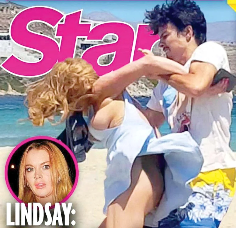 
    Fotografiile cu Egor  lovind-o pe Lindsay  au fost publicate de  revista americană Star   